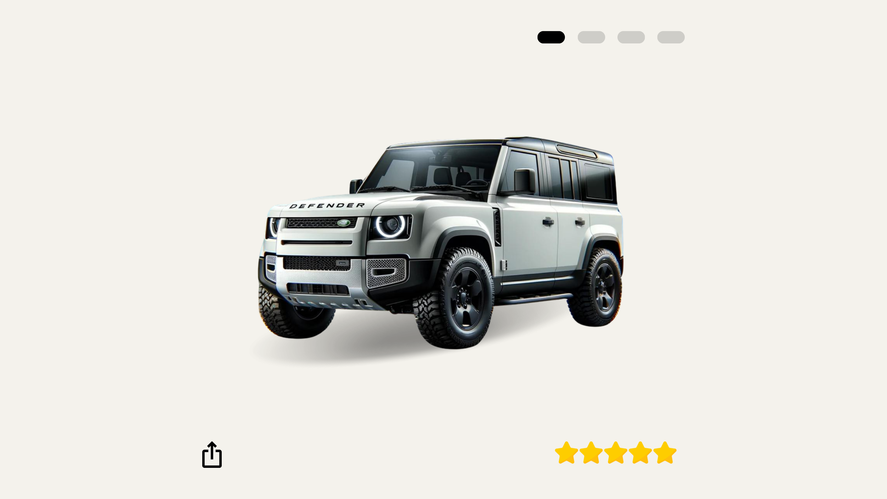 2023 Land Rover Defender 110 D300 X-Dynamic HSE White — Car Rental Melbourne, AutoChimp™ Rentals