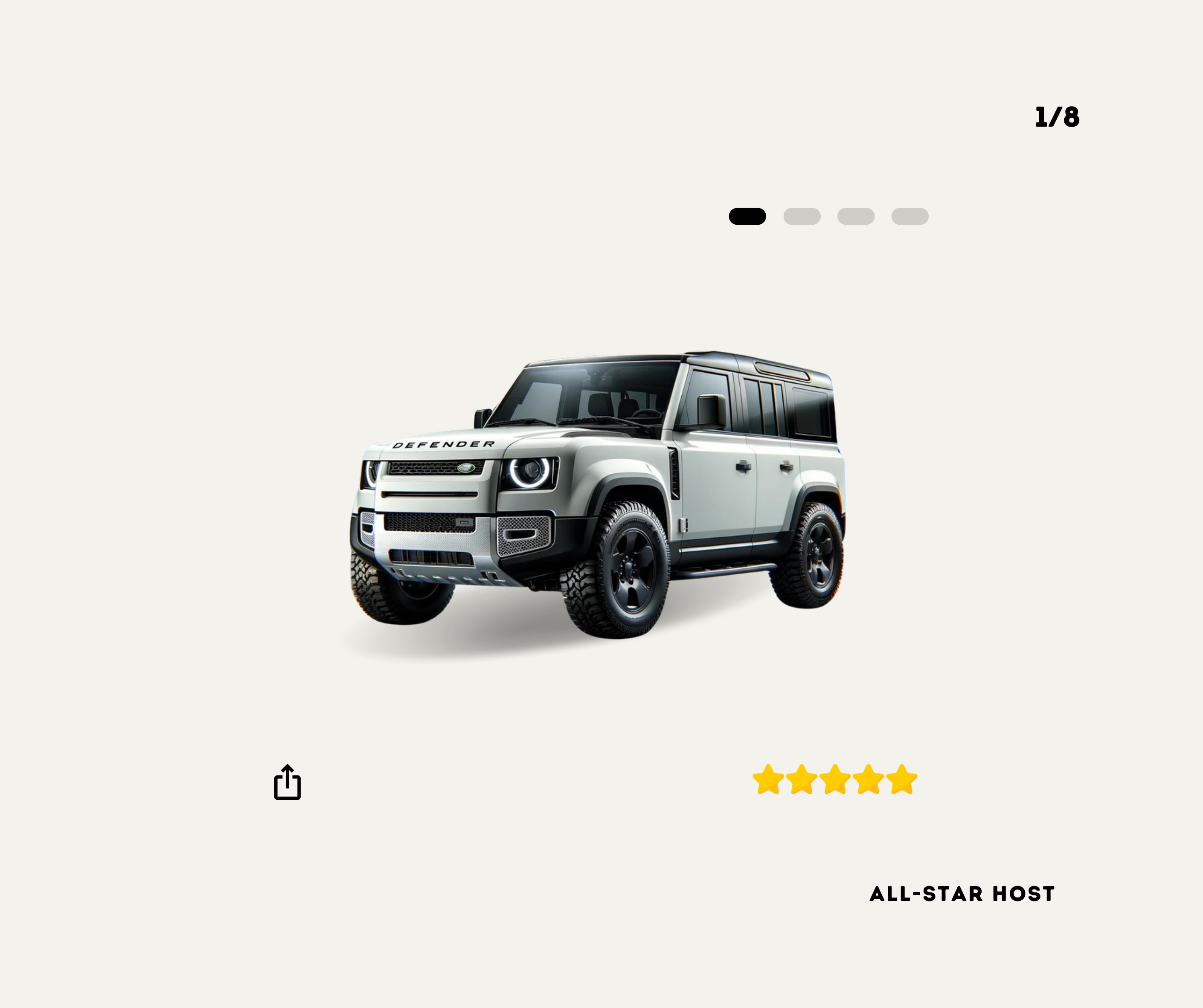 2023 Land Rover Defender 110 D300 X-Dynamic HSE White — Car Rental Melbourne, AutoChimp™ Rentals