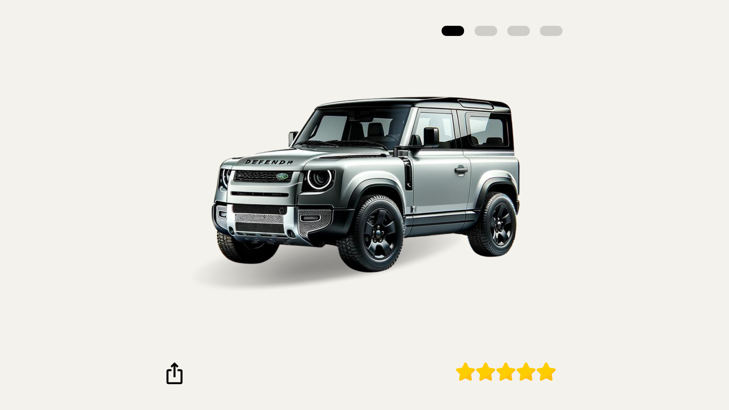 2021 Land Rover Defender 90 P400 HSE Hakuba Silver — Car Rental Melbourne, AutoChimp™ Rentals