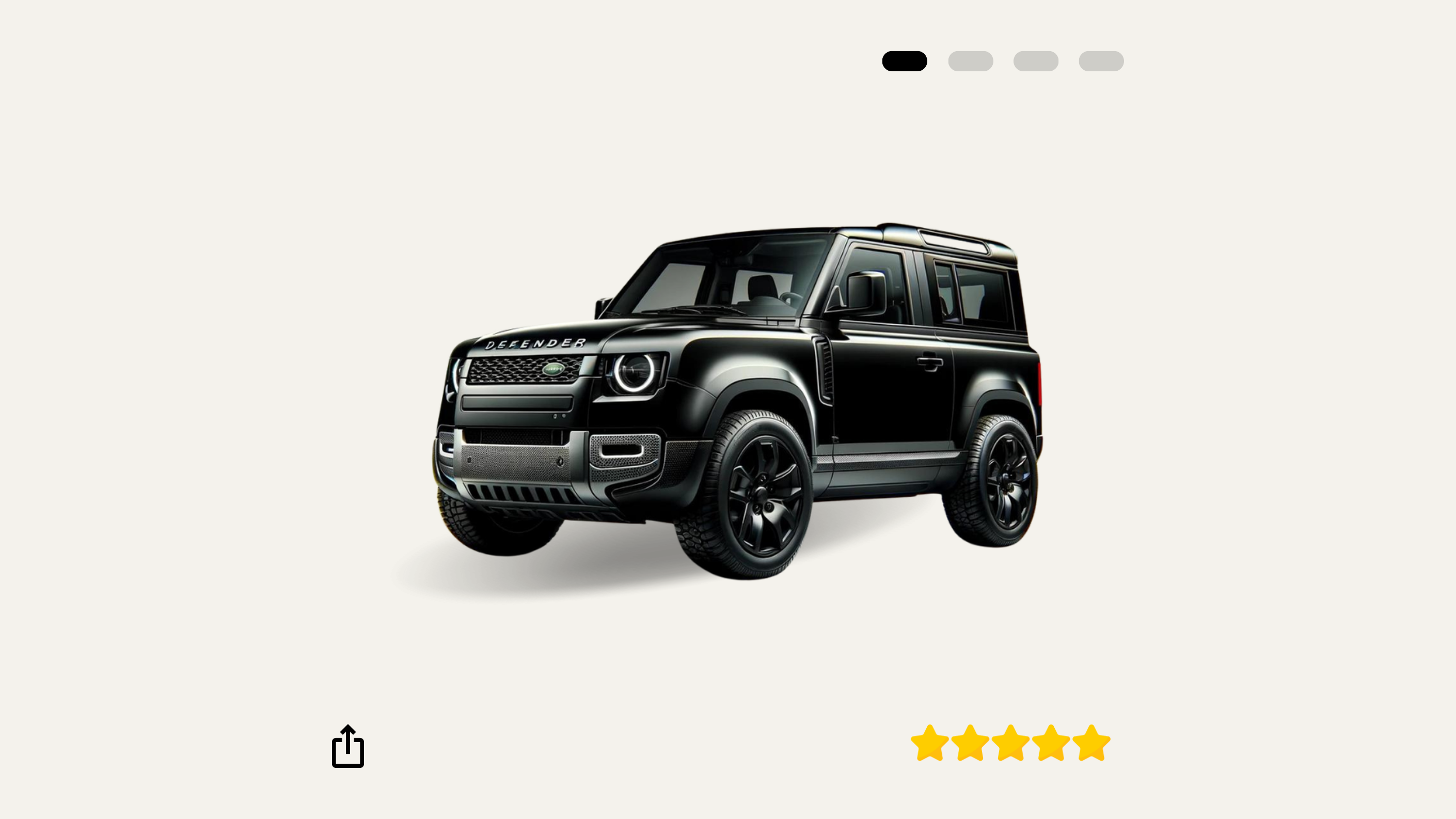 2021 Land Rover Defender 90 P400 X Santorini Black — Car Rental Melbourne, AutoChimp™ Rentals