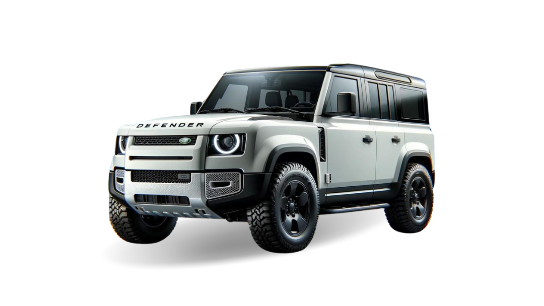 Experience the rugged luxury of the 2023 Land Rover Defender 110 D300 X-Dynamic HSE B Diesel, available for rent in Melbourne & Melbourne Airport.