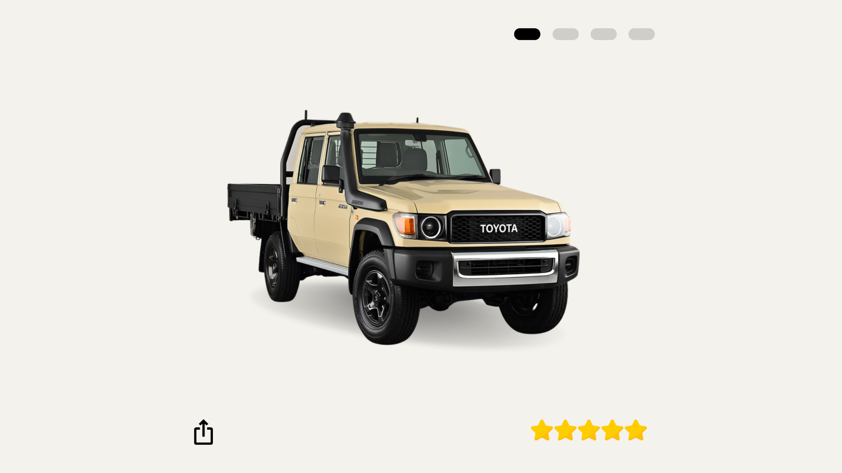 2024 Toyota LandCruiser 79 GXL Dual Cab V8 — 4x4 Rental Melbourne, AutoChimp™ Rentals